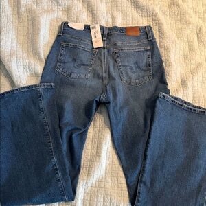 AG Adriano Goldschmied Dark Blue Flare Jeans